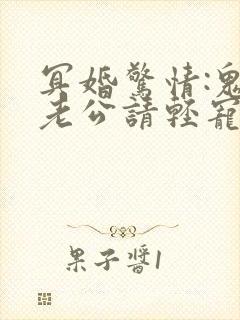 冥婚惊情:鬼王老公请轻宠