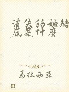 消失的她结局到底是什么