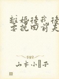 离婚后我后悔想要挽回前夫