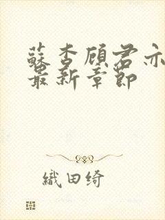 苏杳顾君亦小说最新章节