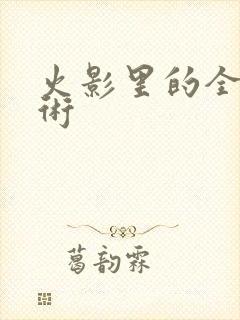 火影里的全部忍术