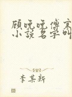 顾晚晚傅寒廷的小说名字叫什么