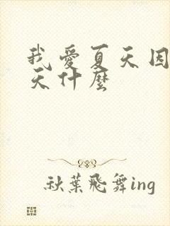 我爱夏天因为夏天什么