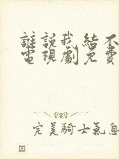 谁说我结不了婚电视剧免费看