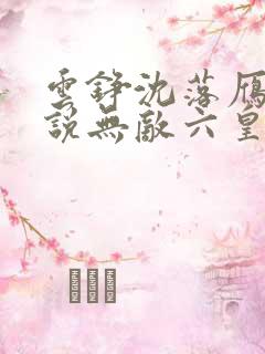 云铮沈落雁的小说无敌六皇子
