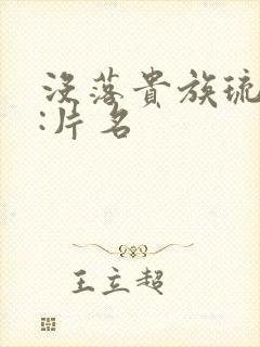 没落贵族琉璃川:片名