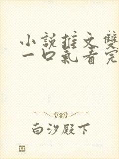 小说推文双女主一口气看完