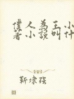 仆人为王小说原著小说叫什么名字