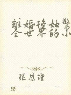 离婚后她惊艳了全世界的小说免费阅读