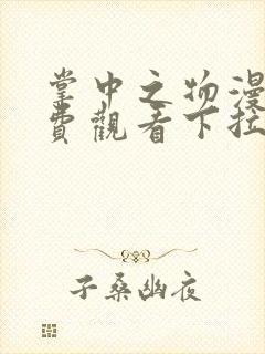 掌中之物漫画免费观看下拉式六漫画