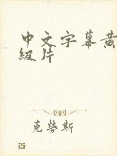 中文字幕黄色一级片