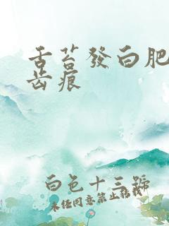 舌苔发白肥厚有齿痕