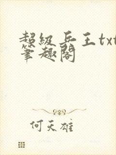 超级兵王txt笔趣阁