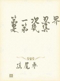 第一次忍界大战是第几集