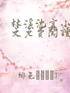 林溪沈言小说全文免费阅读最新章节