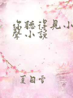 你听得见小说有声小说