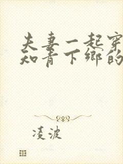 夫妻一起穿越成知青下乡的小说推荐