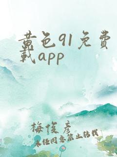 黄色91免费下载app