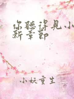 你听得见小说最新章节