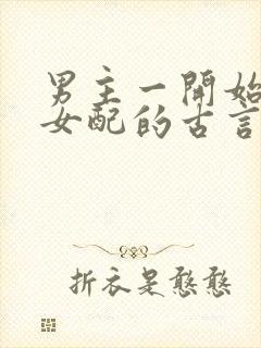 男主一开始喜欢女配的古言