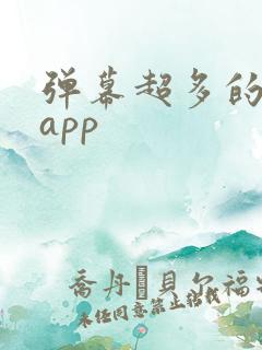 弹幕超多的追剧app