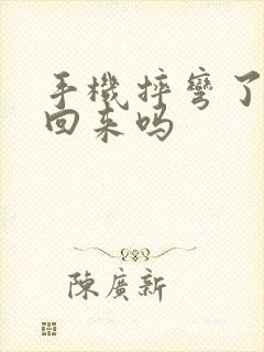 手机摔弯了能掰回来吗