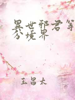 异世邪君等级划分境界