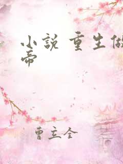 小说 重生做皇帝