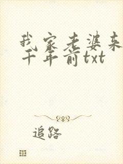 我家老婆来自一千年前txt