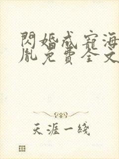 闪婚成宠海彤战胤免费全文