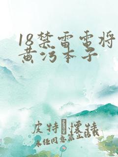 18禁雷电将军黄污本子