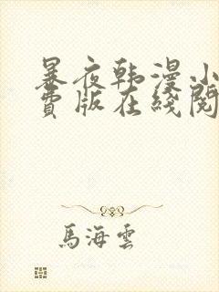 暴夜韩漫小说免费版在线阅读全文