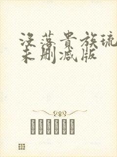 没落贵族琉璃川未删减版