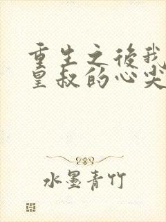 重生之后我成了皇叔的心尖宠短剧