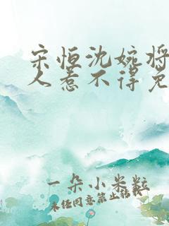 宋恒沈婉将军夫人惹不得免费阅读