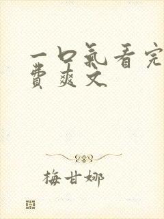 一口气看完的免费爽文