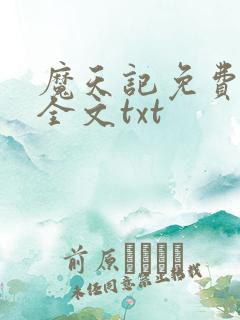 魔天记免费下载全文txt