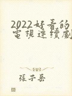 2022好看的电视连续剧有哪些