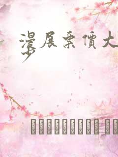 漫展票价大概多少