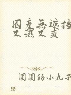 国产无遮挡又黄又湿又爽