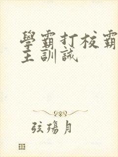 学霸打校霸双男主训诫