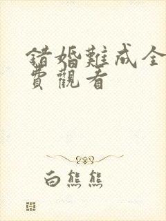 错婚难成全集免费观看