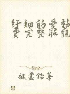 纤细的爱动漫免费完整版观看全集下载