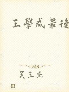 王学成最后结局