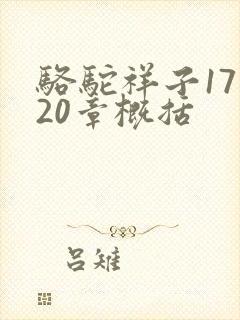 骆驼祥子17到20章概括