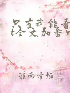 只有我能看txt全文加番外