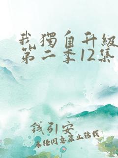 我独自升级动漫第二季12集