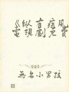 《纵有疾风起》电视剧免费观看