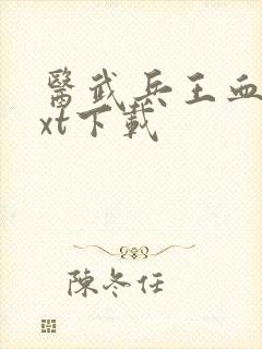 医武兵王血徒txt下载