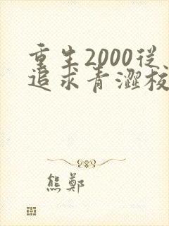 重生2000从追求青涩校花同桌开始痞子老妖著